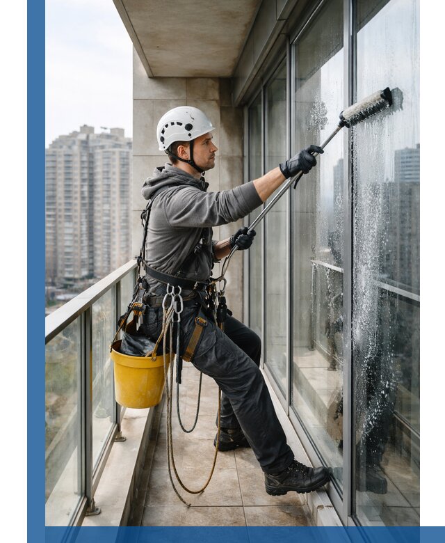 Профессиональная мойка балконного остекления в Ноябрьске