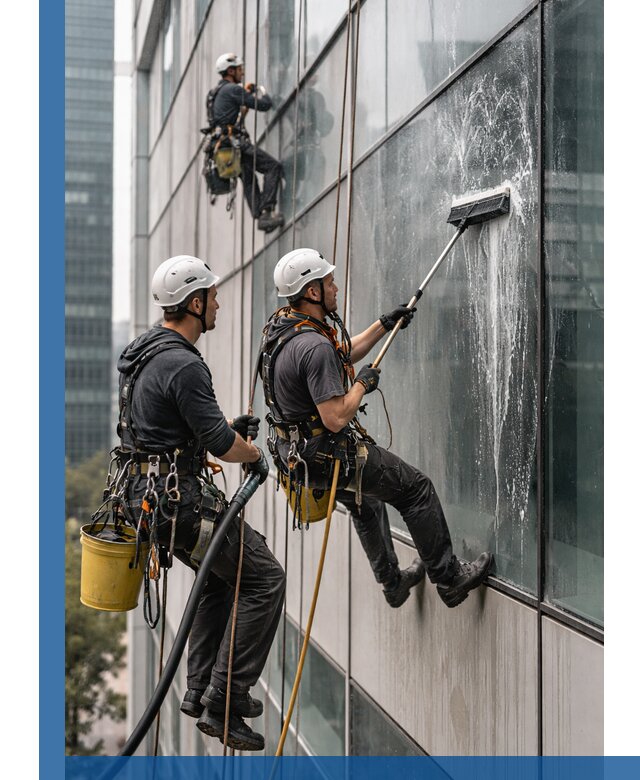 Профессиональная высотная мойка фасадов зданий в Ноябрьске