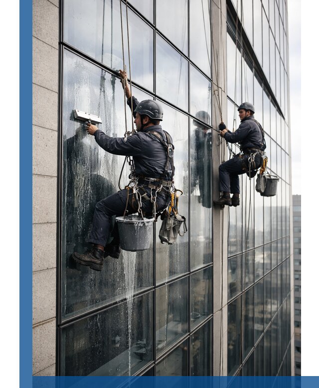 Профессиональная мойка стеклянных фасадов зданий в Ноябрьске