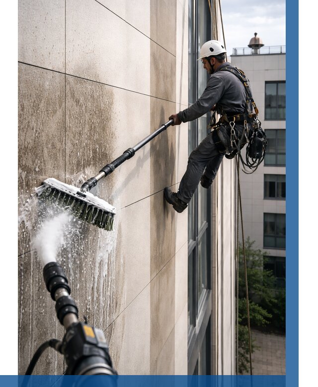 Мойка фасада из керамогранита в Ноябрьске от 304 р. | ВЫСОТНИК-Нбс