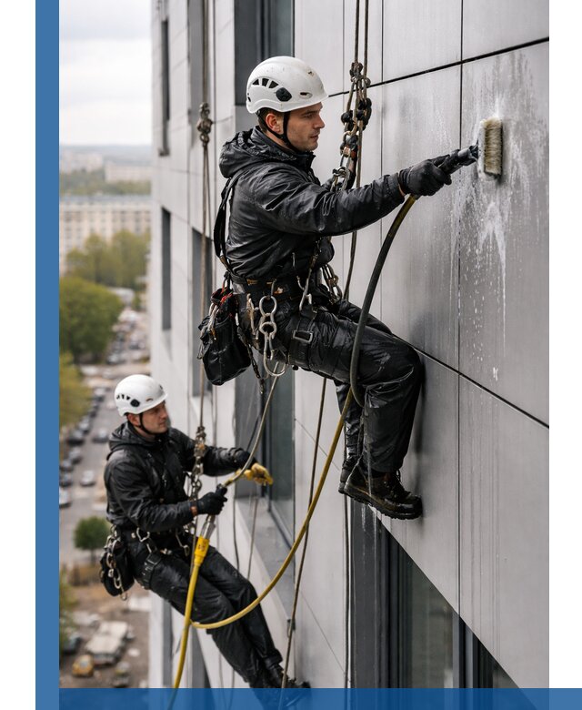 Профессиональная мойка фасада из композита в Ноябрьске