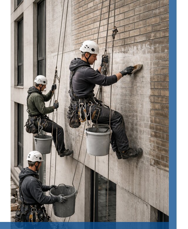 Удаление высолов с фасада в Ноябрьске от 253 р. | ВЫСОТНИК-Нбс