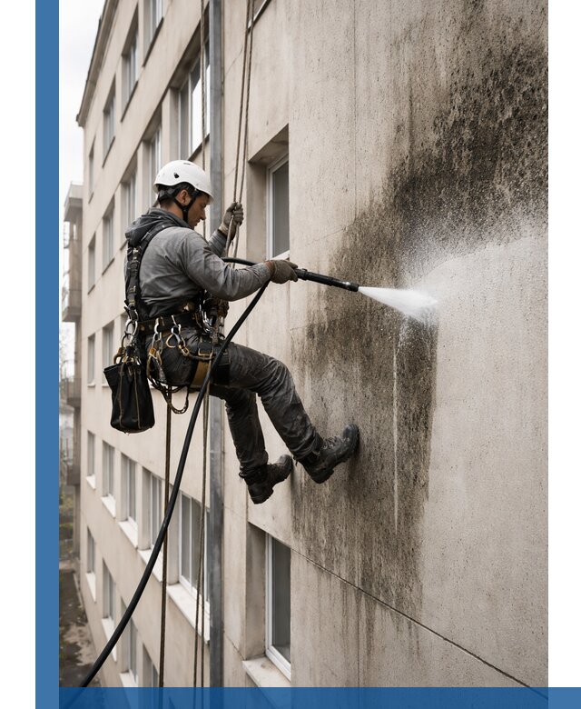 Профессиональная очистка фасадов от плесени в Ноябрьске