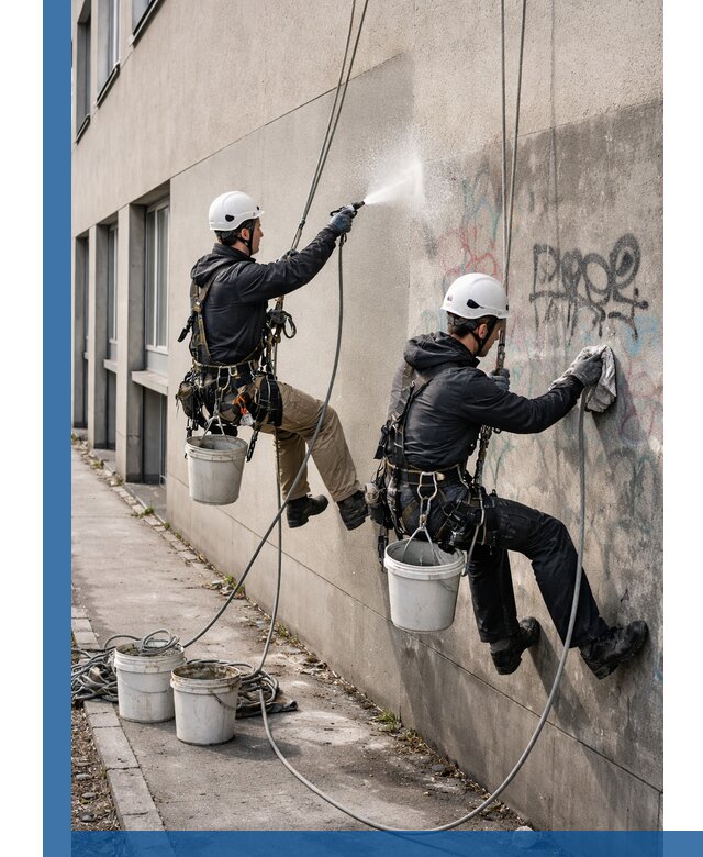 Антиграффити покрытие фасада с защитой от надписей в Ноябрьске