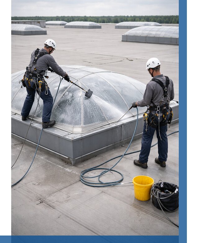 Мойка зенитных фонарей в Ноябрьске, заказать от 4559 р. | ВЫСОТНИК-Нбс