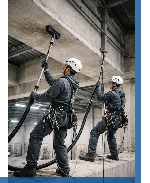 Обеспыливание потолочных конструкций в Ноябрьске от 253 р. |ВЫСОТНИК-Нбс