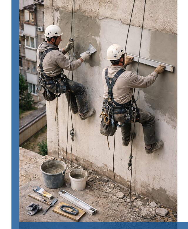 Комплексный ремонт штукатурного фасада с гарантией в Ноябрьске