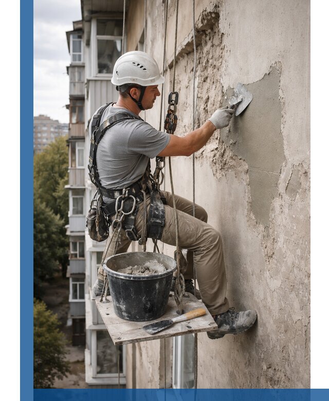 Восстановление фасадной штукатурки в Ноябрьске с гарантией качества
