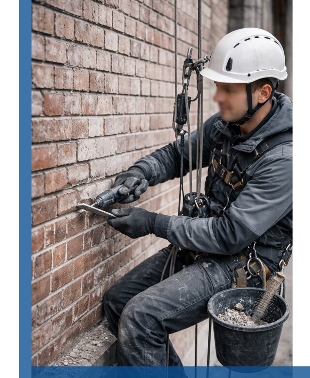 Расшивка кирпичных швов фасадов и стен, ремонт в Ноябрьске