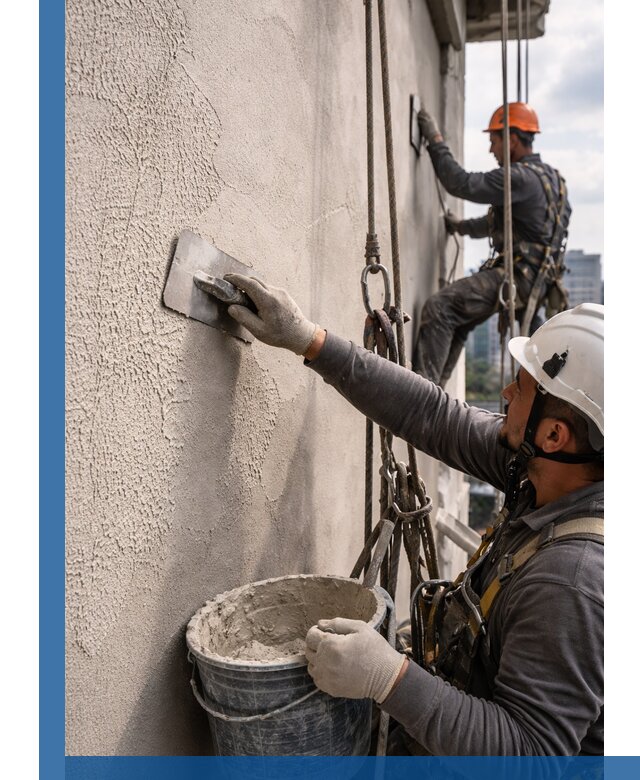 Декоративная штукатурка фасада с утеплением и защитой в Ноябрьске
