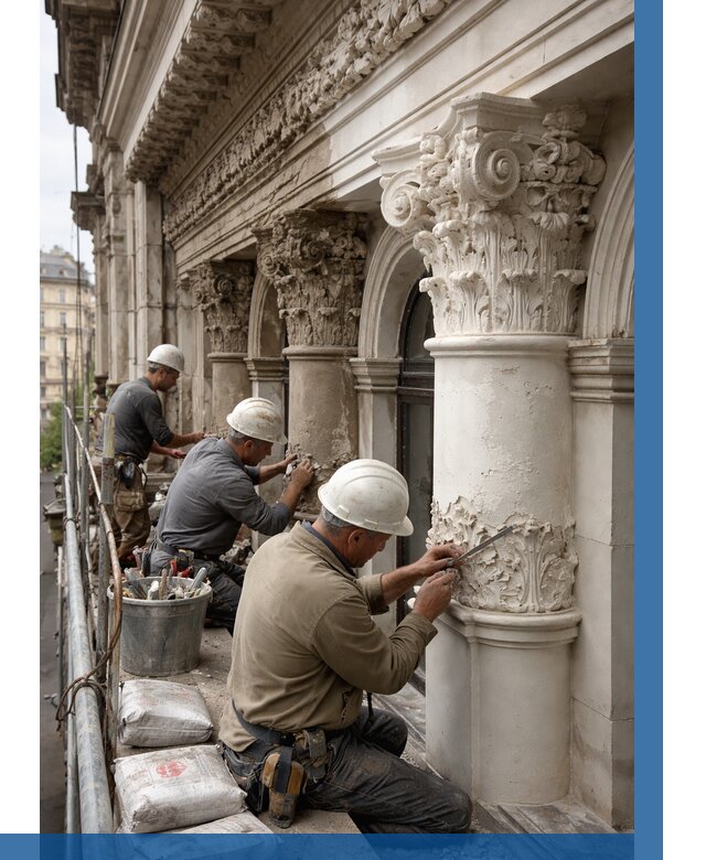 Реставрация фасадной лепнины в Ноябрьске от 2533 р. | ВЫСОТНИК-Нбс