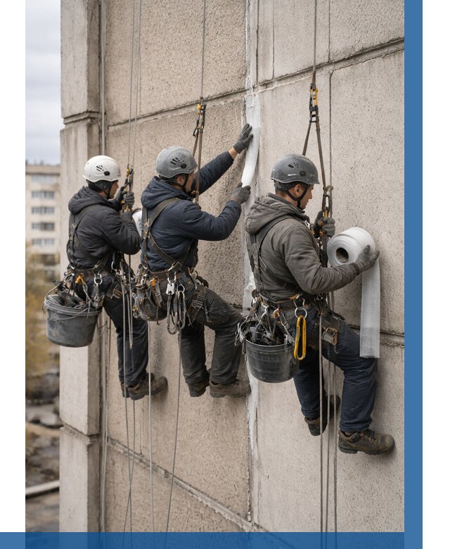 Ремонт межпанельных швов в Ноябрьске от 760 р. | ВЫСОТНИК-Нбс