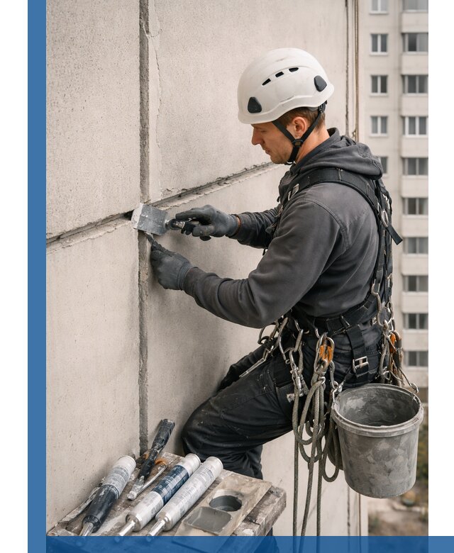 Ремонт межпанельных швов в Ноябрьске герметизация и восстановление