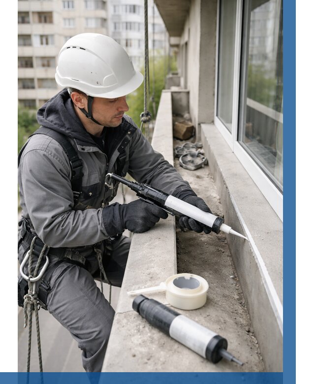 Герметизация швов лоджии в Ноябрьске от 4559 р. | ВЫСОТНИК-Нбс