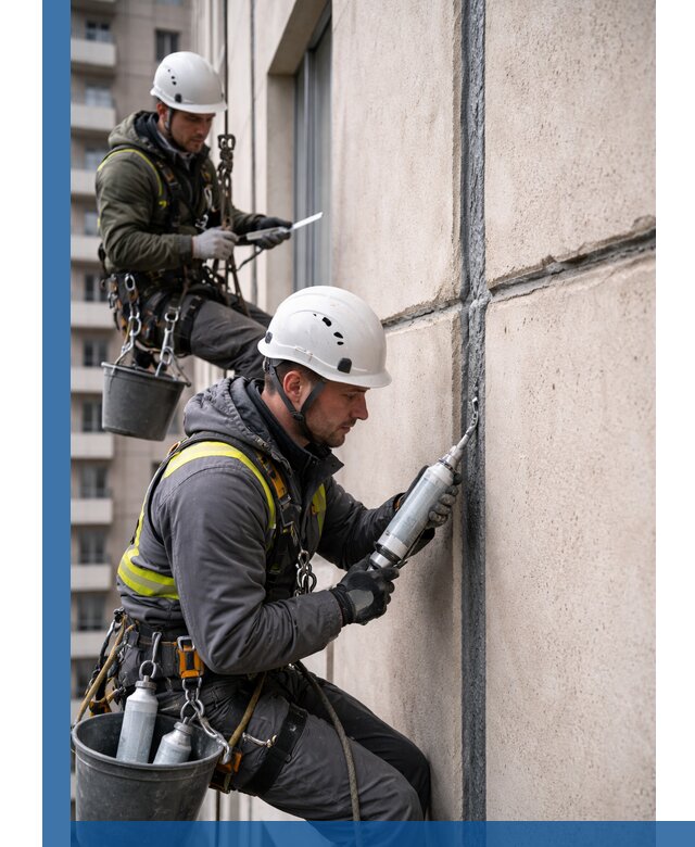 Герметизация деформационных швов фасада в Ноябрьске качественно