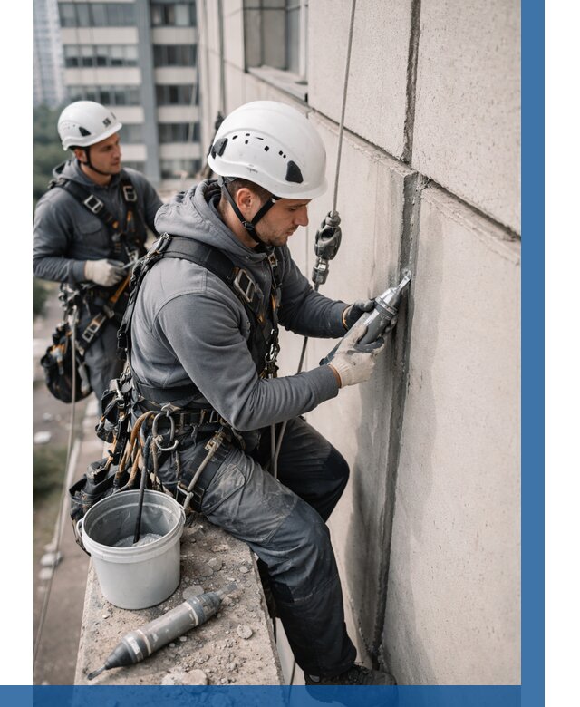 Ремонт деформационных швов здания в Ноябрьске от 1013 р. | ВЫСОТНИК-Нбс