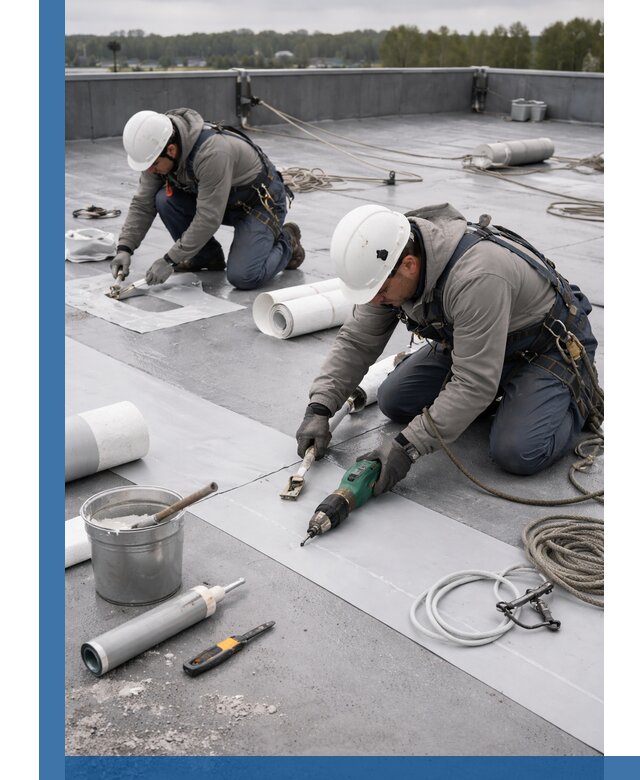 Ремонт мембранной кровли в Ноябрьске качественно и с гарантией