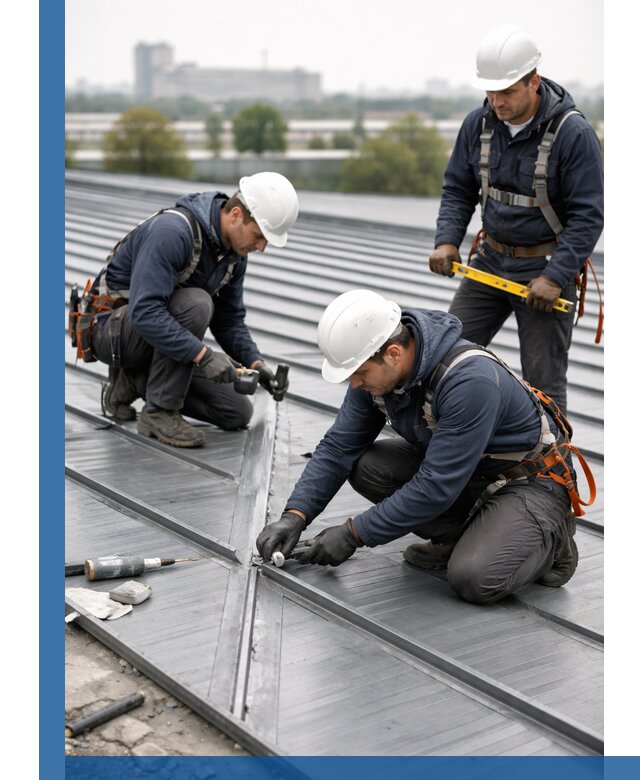 Ремонт фальцевой кровли в Ноябрьске срочно и качественно