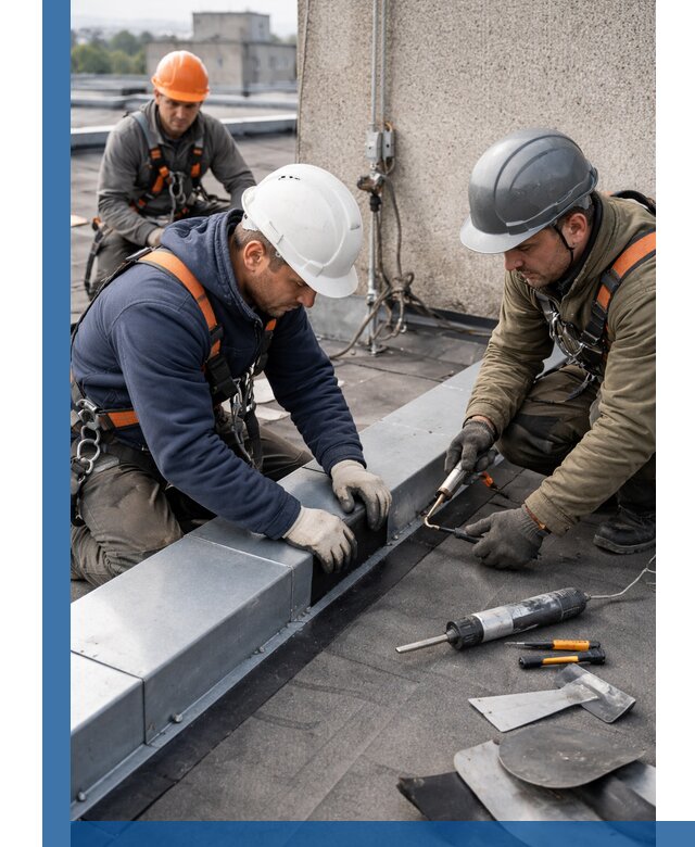 Ремонт кровельных примыканий в Ноябрьске профессионально