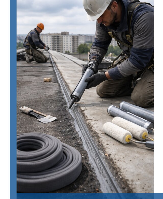 Герметизация швов кровли в Ноябрьске с гарантией герметичности