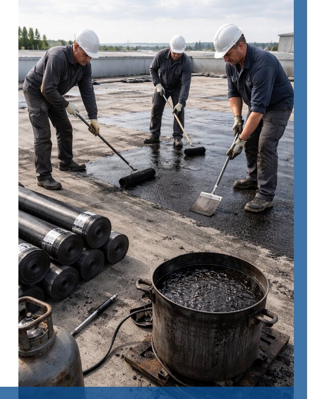 Гидроизоляция кровли мастикой в Ноябрьске от 608 р. | ВЫСОТНИК-Нбс