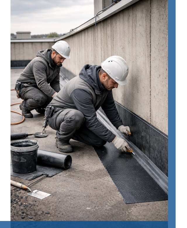 Гидроизоляция примыканий на кровле в Ноябрьске от 912 р. | ВЫСОТНИК-Нбс