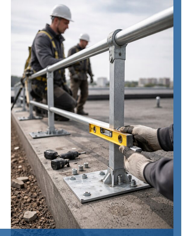 Монтаж кровельного ограждения в Ноябрьске от 1216 р. | ВЫСОТНИК-Нбс