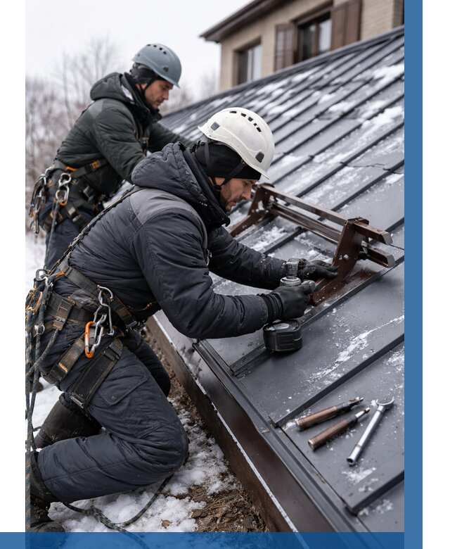 Монтаж снегозадержателей в Ноябрьске от 456 р. | ВЫСОТНИК-Нбс