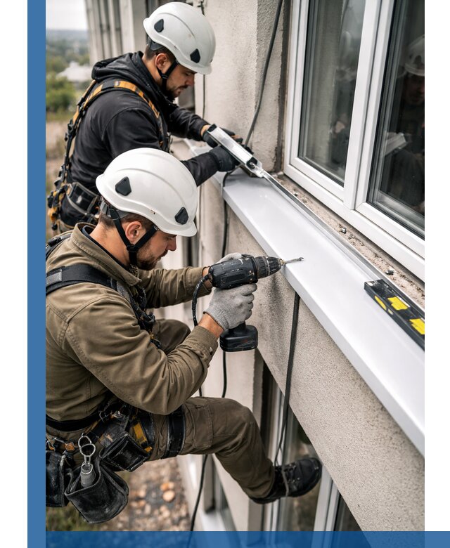 Профессиональный монтаж оконных отливов и отведения воды в Ноябрьске