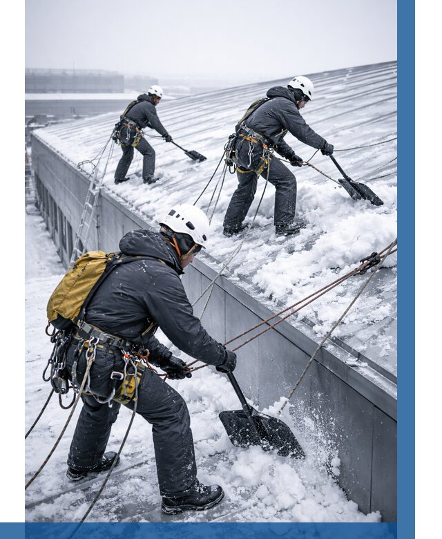 Очистка навесов от снега в Ноябрьске от 4559 р. | ВЫСОТНИК-Нбс