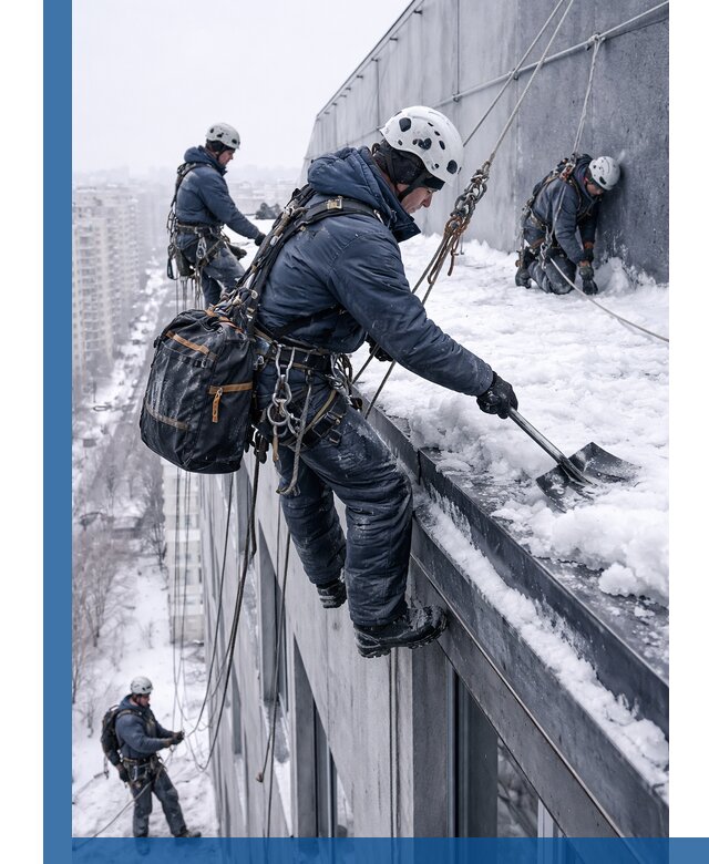 Абонентское обслуживание кровли зимой в Ноябрьске регулярный уход