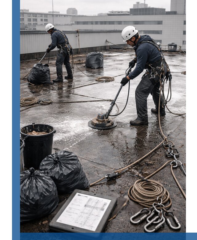 Плановая очистка кровли по графику в Ноябрьске для безопасности