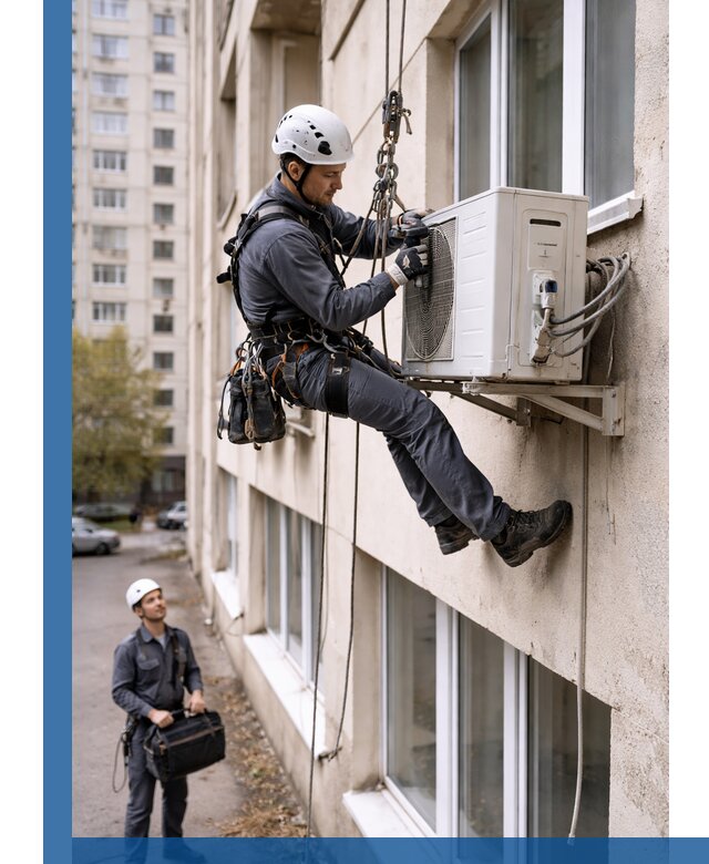 Демонтаж внешнего блока кондиционера в Ноябрьске профессионально