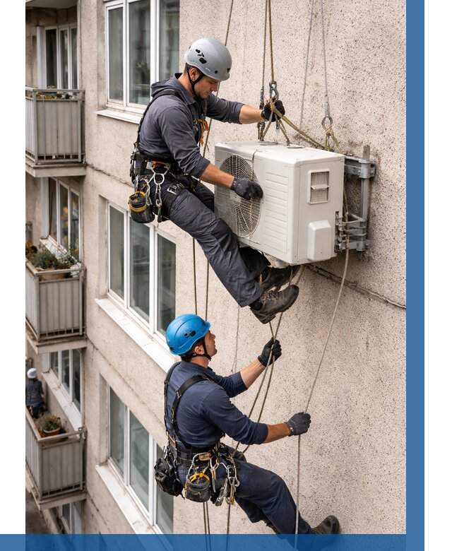 Перенос внешнего блока кондиционера в Ноябрьске от 9117 р.| ВЫСОТНИК-Нбс