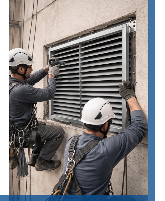 Монтаж вентиляционных решеток в Ноябрьске от 4559 р. | ВЫСОТНИК-Нбс