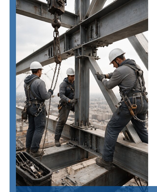 Профессиональный монтаж металлоконструкций на высоте в Ноябрьске