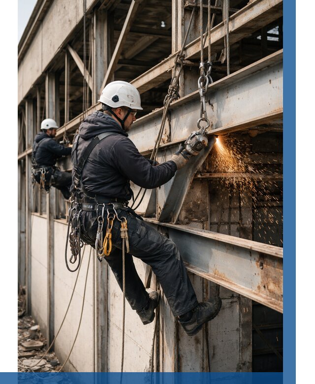 Демонтаж металлоконструкций на высоте в Ноябрьске от 6585р. |ВЫСОТНИК-Нбс