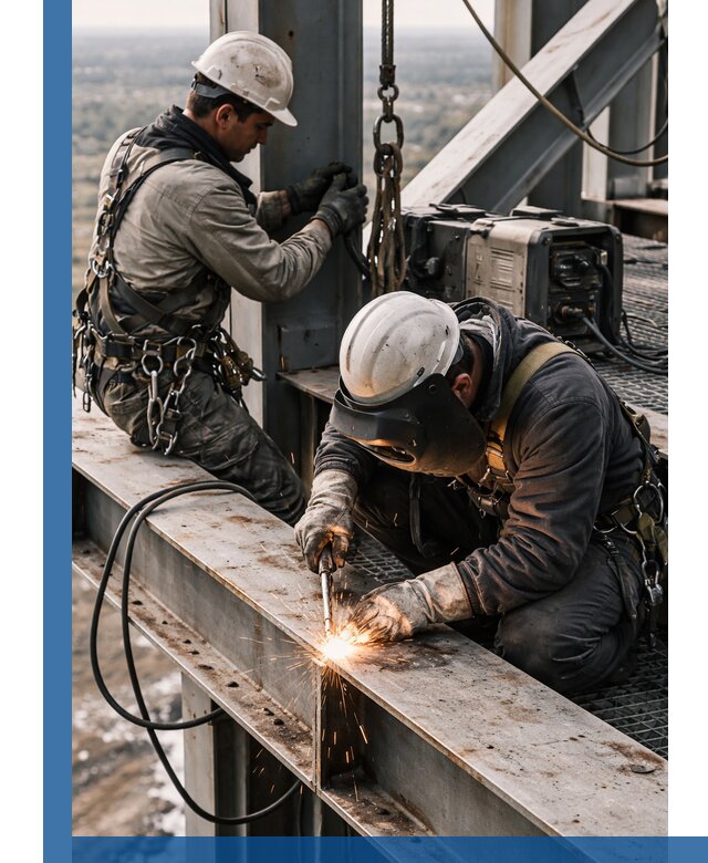 Высотные сварочные работы в Ноябрьске для промышленных объектов