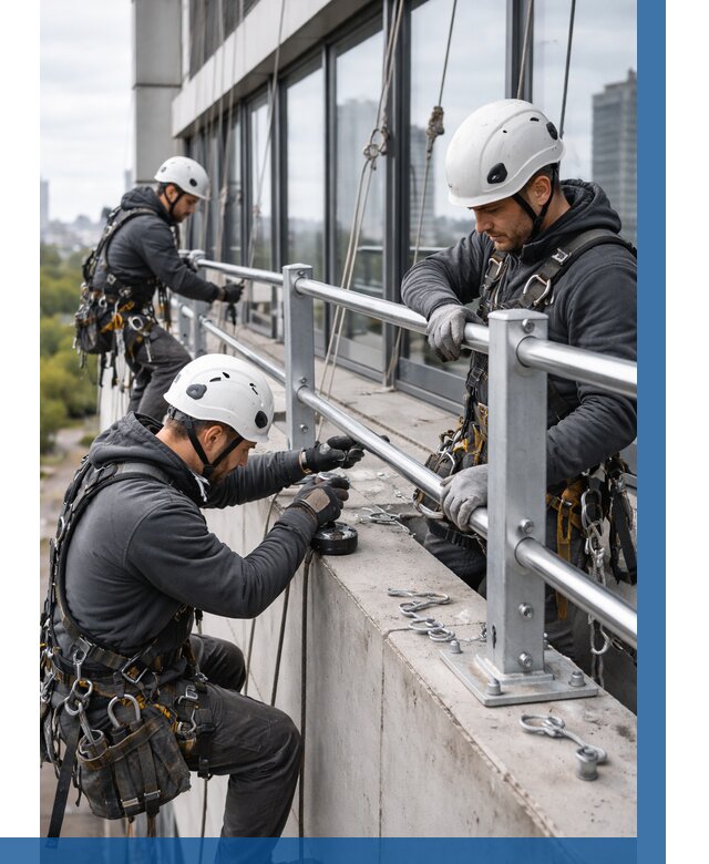 Монтаж ограждений на высоте в Ноябрьске, от 1216 р. | ВЫСОТНИК-Нбс