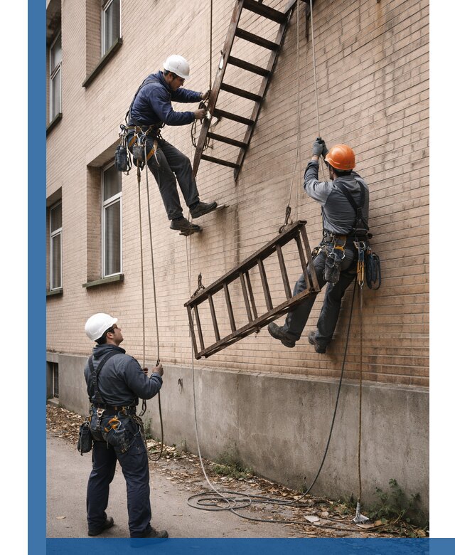 Демонтаж пожарной лестницы в Ноябрьске быстро и безопасно