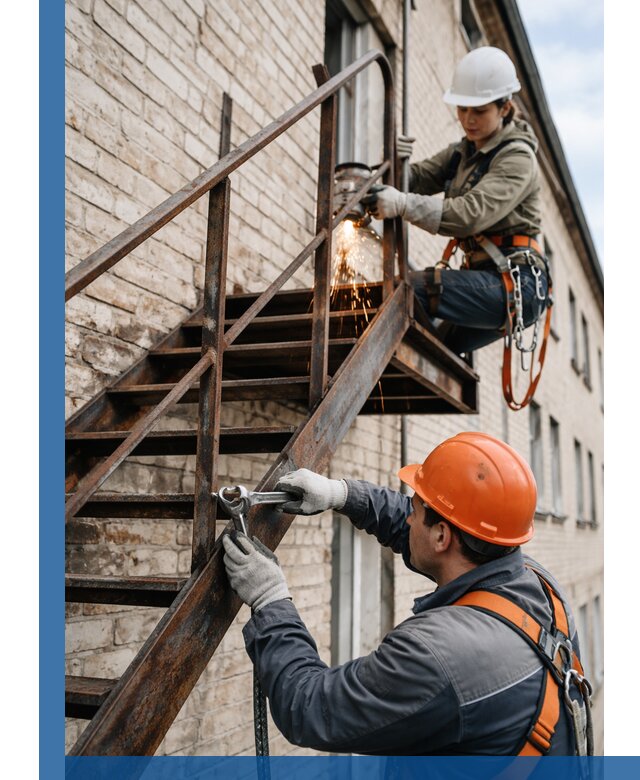 Ремонт и восстановление пожарных лестниц с выездом в Ноябрьске