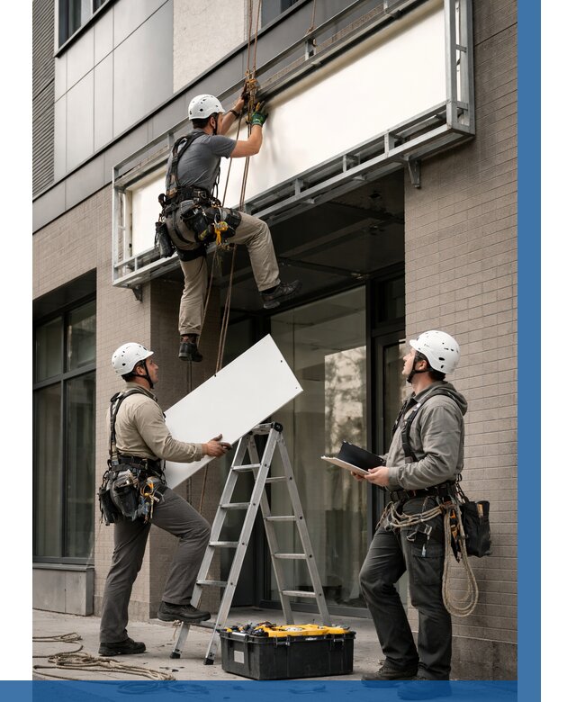 Монтаж светового короба в Ноябрьске от 6585 р. | ВЫСОТНИК-Нбс