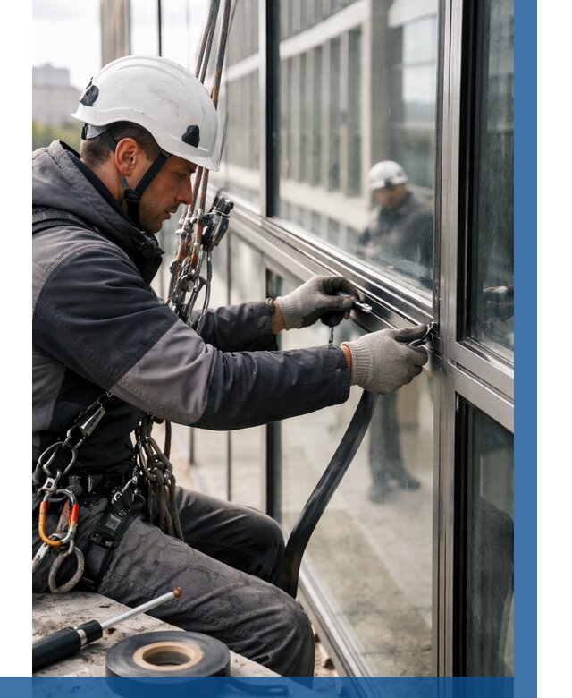 Ремонт витражных конструкций в Ноябрьске от 3546 р. | ВЫСОТНИК-Нбс