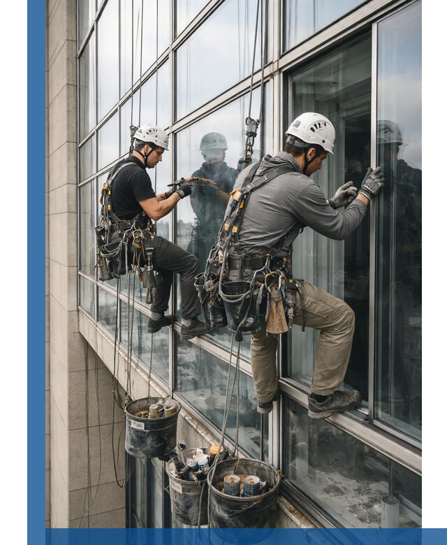 Ремонт витражных конструкций и фасадного остекления в Ноябрьске