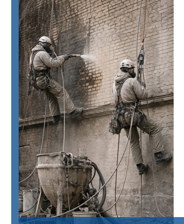 Пескоструйная очистка фасадов в Ноябрьске профессионально