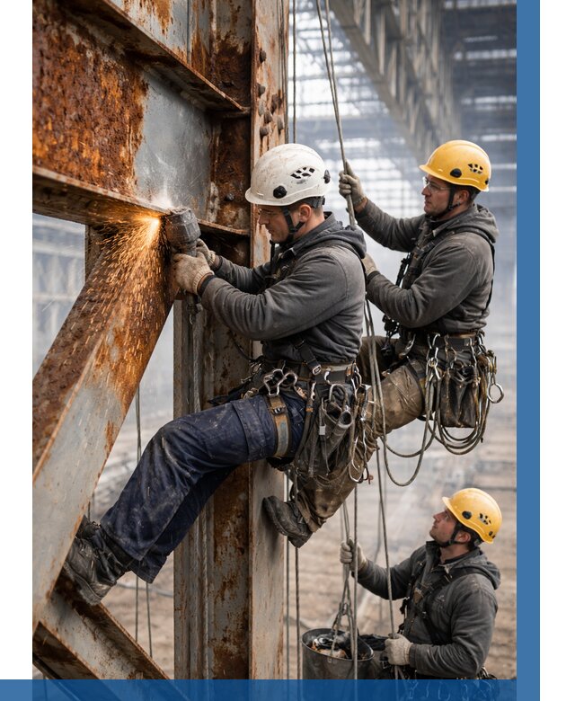 Зачистка металла от ржавчины в Ноябрьске от 355 р. | ВЫСОТНИК-Нбс