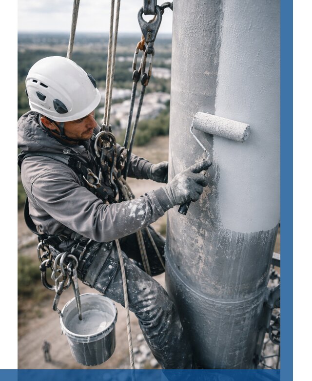 Покраска мачт связи под ключ в Ноябрьске от 861 р. | ВЫСОТНИК-Нбс