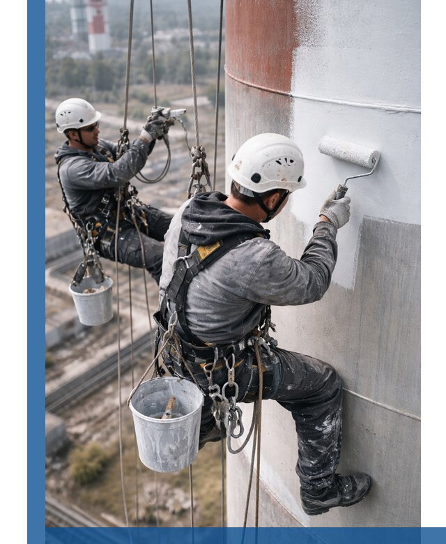 Покраска дымовых труб в Ноябрьске: антикоррозийная защита и восстановление