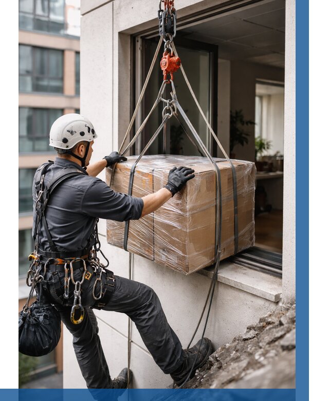 Подъем груза через окно в Ноябрьске от 4559 р. | ВЫСОТНИК-Нбс