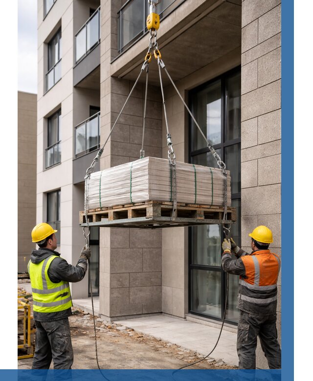 Подъем керамогранита на этаж в Ноябрьске от 3546 р. | ВЫСОТНИК-Нбс